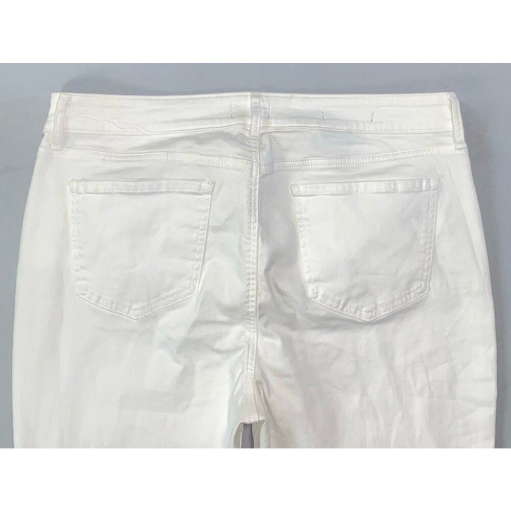 NYDJ Lift/Tuck Marilyn Straight 5-Pocket Stretch Denim Jeans. White, Women's 14 - Picture 9 of 9